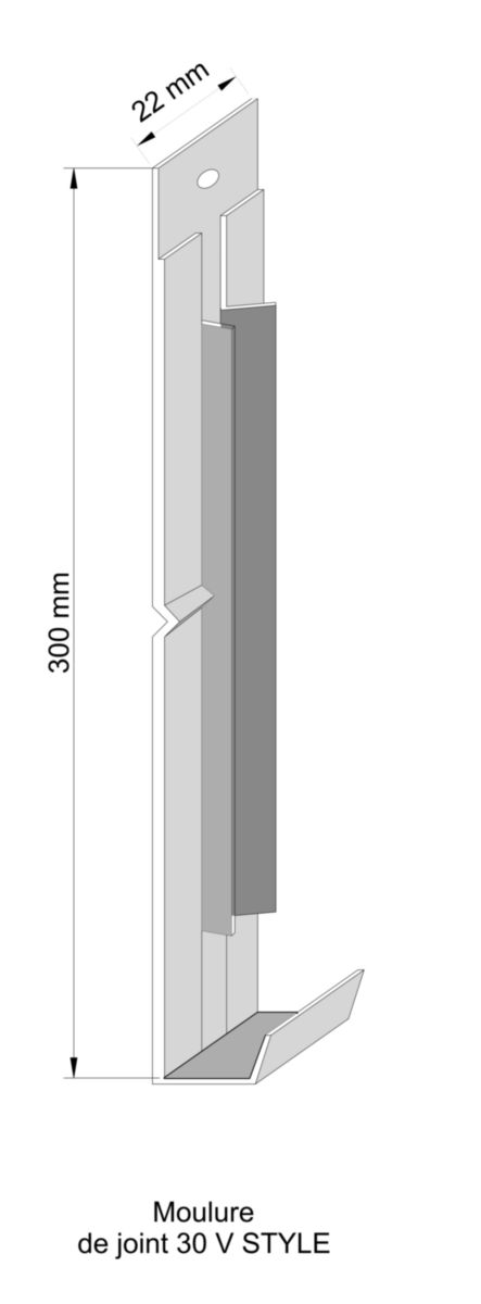 Bardage Vstyle Sierra 10,2x300mm longueur 3660mm Réf: CVS70