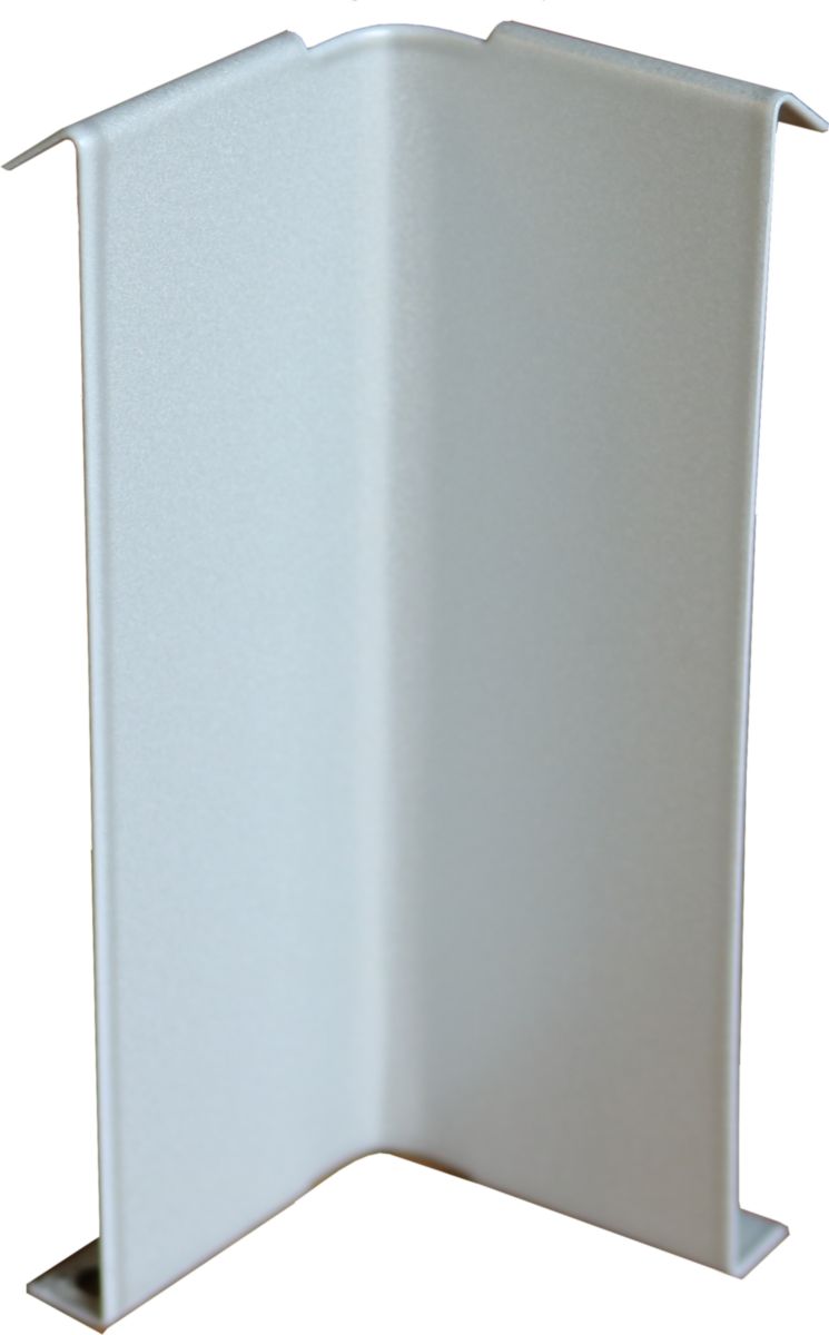 Jonction d'angle rentrant Jouplast laque gris aluminium hauteur 100 mm Réf. IPFIN100JAR20000