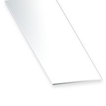 Plat PVC blanc 50X2mm-2,60m Réf. 2029-0050