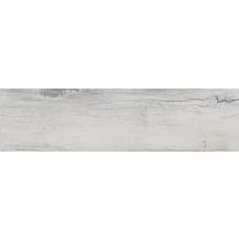 Carrelage sol extérieur grès cérame antidérapant imitation bois Norden - white - 21,8x84 cm