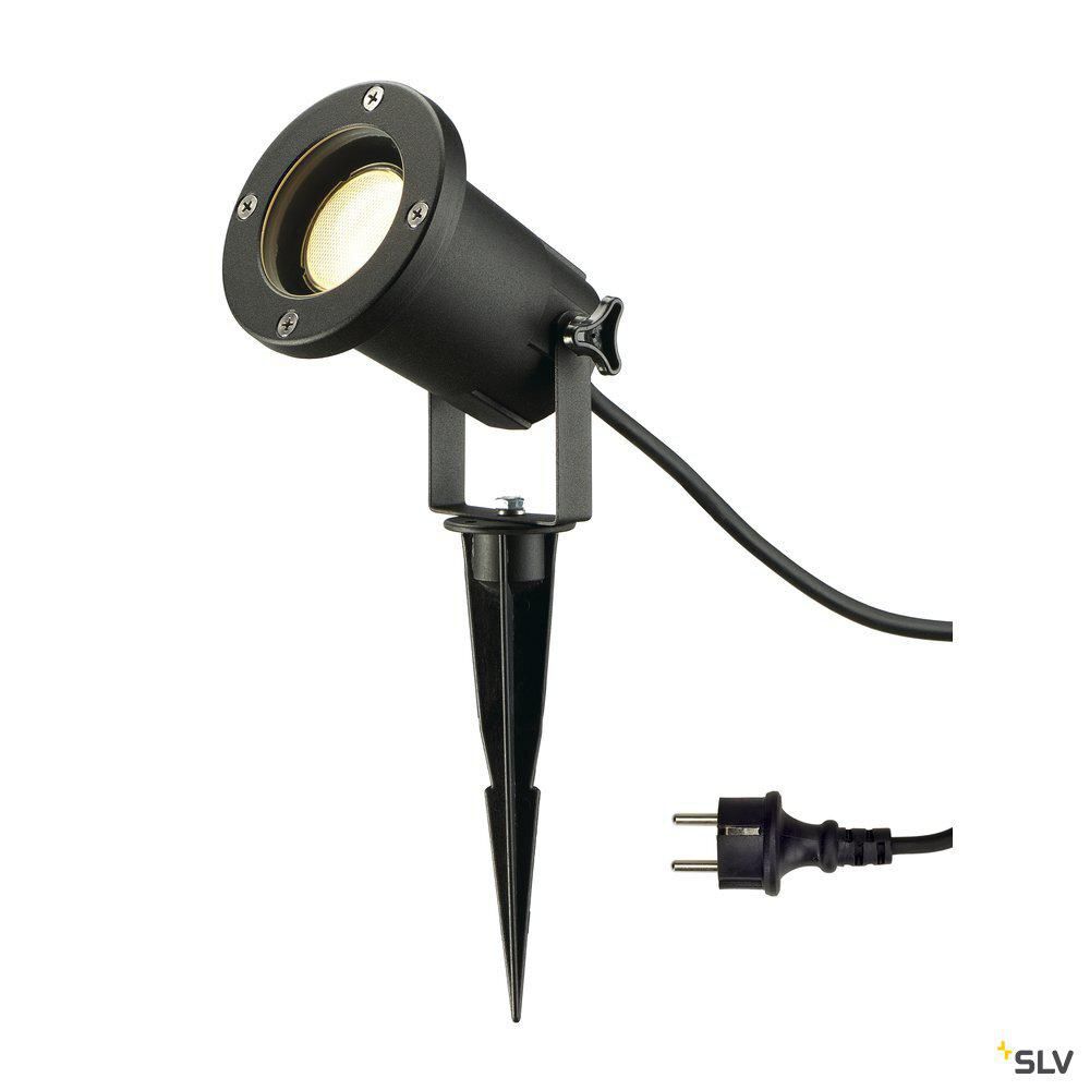 Lampe de sol Led Nautilus - 11W - culot GU10 - noir - Ø 95 mm