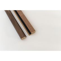 Kit profilés de finition pour panneau Maestro Latt - matte black / castle oak - 20x71x2770 mm