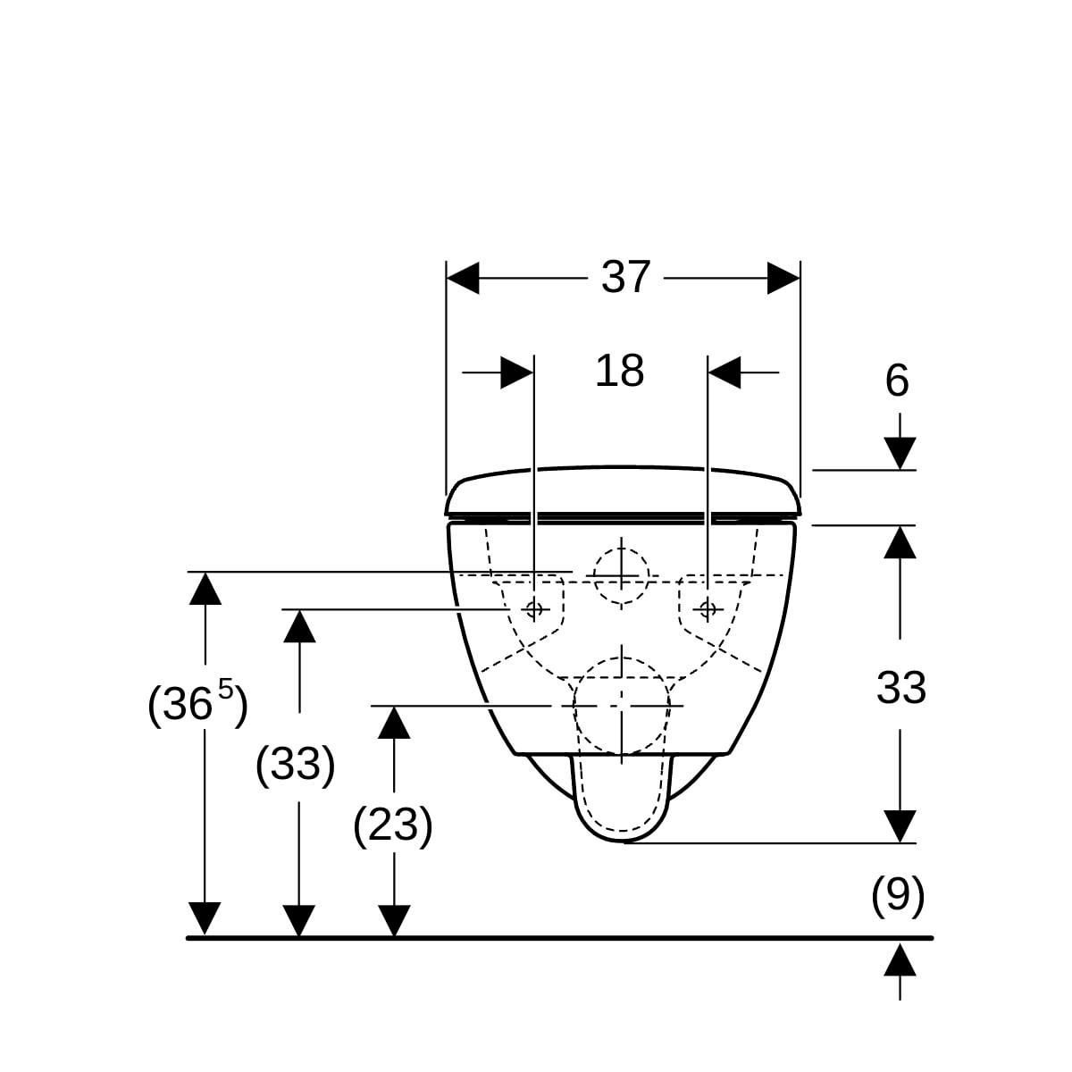 Pack WC suspendu RENOVA semi-caréné avec abattant frein de chute déclipsable Réf. 500.800.00.1