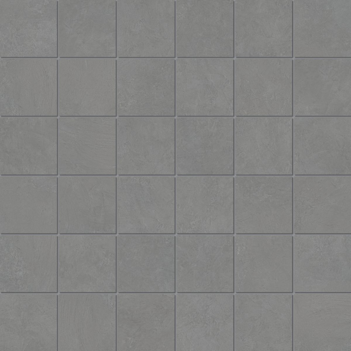 Carrelage mosaïque grès cérame Vis - gris moyen rectifié naturel - 30x30 cm