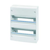 Coffret de distribution saillie standard français - blanc RAL 9016 - sans porte - 26 modules (13x2) - 250x350x93,5