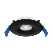 Encastré Aspen - IP20/65 - pour volume 1 des salles d'eau - recouvrable - aluminium noir - fixe - Led 5 W - 450 lm - température de couleur réglable 3000 K ou 4000 K (CCT) - dimmable Réf. 51224