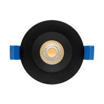 Encastré Aspen - IP20/65 - pour volume 1 des salles d'eau - recouvrable - aluminium noir - fixe - Led 5 W - 450 lm - température de couleur réglable 3000 K ou 4000 K (CCT) - dimmable Réf. 51224