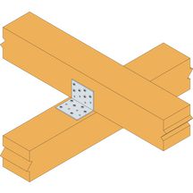 Équerre simple ES10/60 - acier galvanisé - 60x60x60 mm