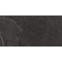 Carrelage sol/mur intérieur Realstone Slate - grès cérame rectifié - teinte black - 30x60 cm - ép. 10 mm