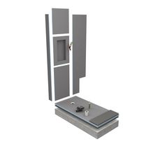 Niche à carreler wedi Sanwell - ép. cadre 10 mm - dim int. : 234x434x100 mm - dim ext. : 454x654x110 mm