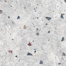 Carrelage grès cérame émaillé Lunar - terrazzo gris - 64,5x64,5 cm - ép. 9 mm