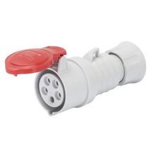 Prise mobile droite haute performance - rouge - 3P+N+T - IP44/IP54 - 16 A - 380-415 V - câblage rapide