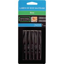 Lames scie sauteuse universelle pour bois finition - L. 55 mm - carte de 5 pcs