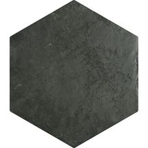 Carrelage de sol intérieur Amazonia hexagonal - grès cérame - ton black - 32x36,8 cm - ép. 9 mm