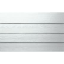 Clin de bardage ciment composite HardiePlank - finition cedar - blanc arctique - 8x180x3600 mm