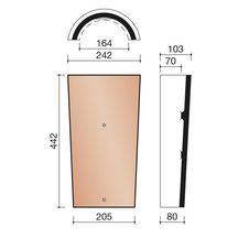 Faîtière arêtier tige de botte nuagé pour Actua, Duplex, Vauban 2, Prima, Méga, Standard, Jura Nova et JPV 2 M0001500