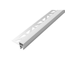 Profilé nez de marche Squarestep - aluminium anodisé argent - 11 mm - longueur 3,0 m