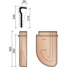 About de rive universelle gauche nuagé pour Actua, Duplex, Vauban 2, Prima, Méga, Standard, Jura Nova et JPV 2 M0007610