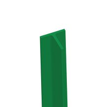 Piquet droit section T35 plastifié vert hauteur 2,50m CLOTEX