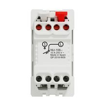 Bouton poussoir à connexion rapide Unica - 10A - blanc - 1 module