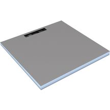 Wedi Fundo Riolito Neo receveur avec écoulement linéaire court 900x900x50mm canal 300mm Réf. 075100031