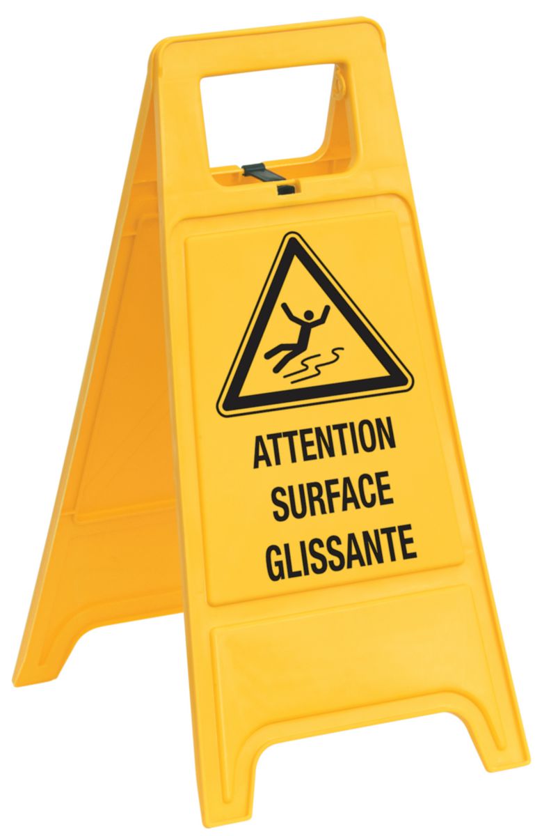 Chevalet "attention surface glissante"