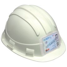 Casque opale blanc avec porte badge monté Réf. 564271