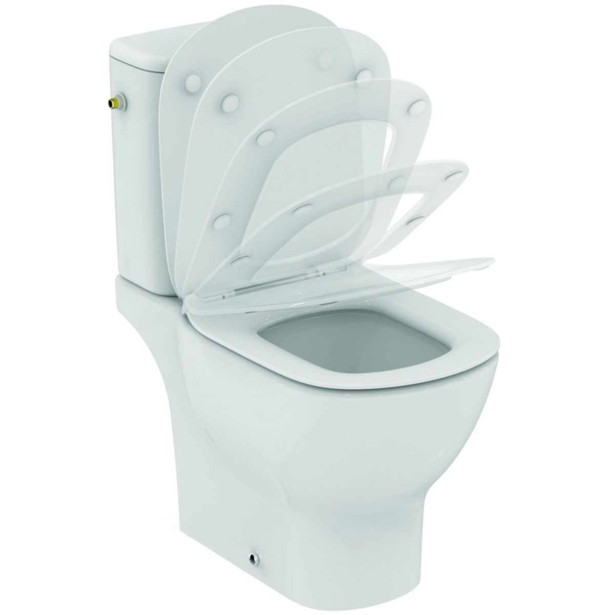 Pack wc sur pied Tesi Aquablade sortie horizontale abattant ultrafin frein de chute Réf. T033601