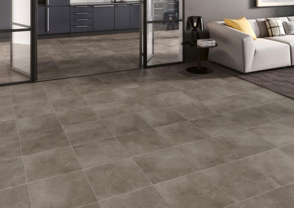 Carrelage mural faïence Vogue - taupe mat - 24,7x44,7 cm