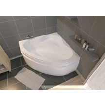 Tablier pour baignoire d'angle Alterna Verseau 3 135 x 135 cm blanc