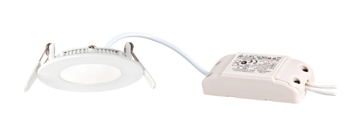 Downlight encastré Flat LED - 5 W - 4000 K - blanc