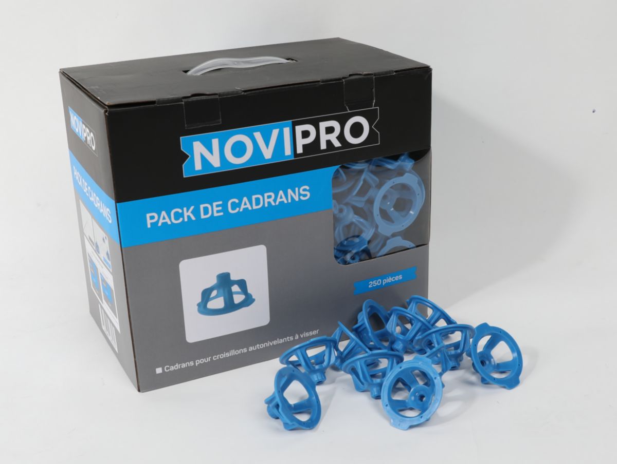 Pack de 250 cadrans pour croisillons autonivelants à visser - Novipro