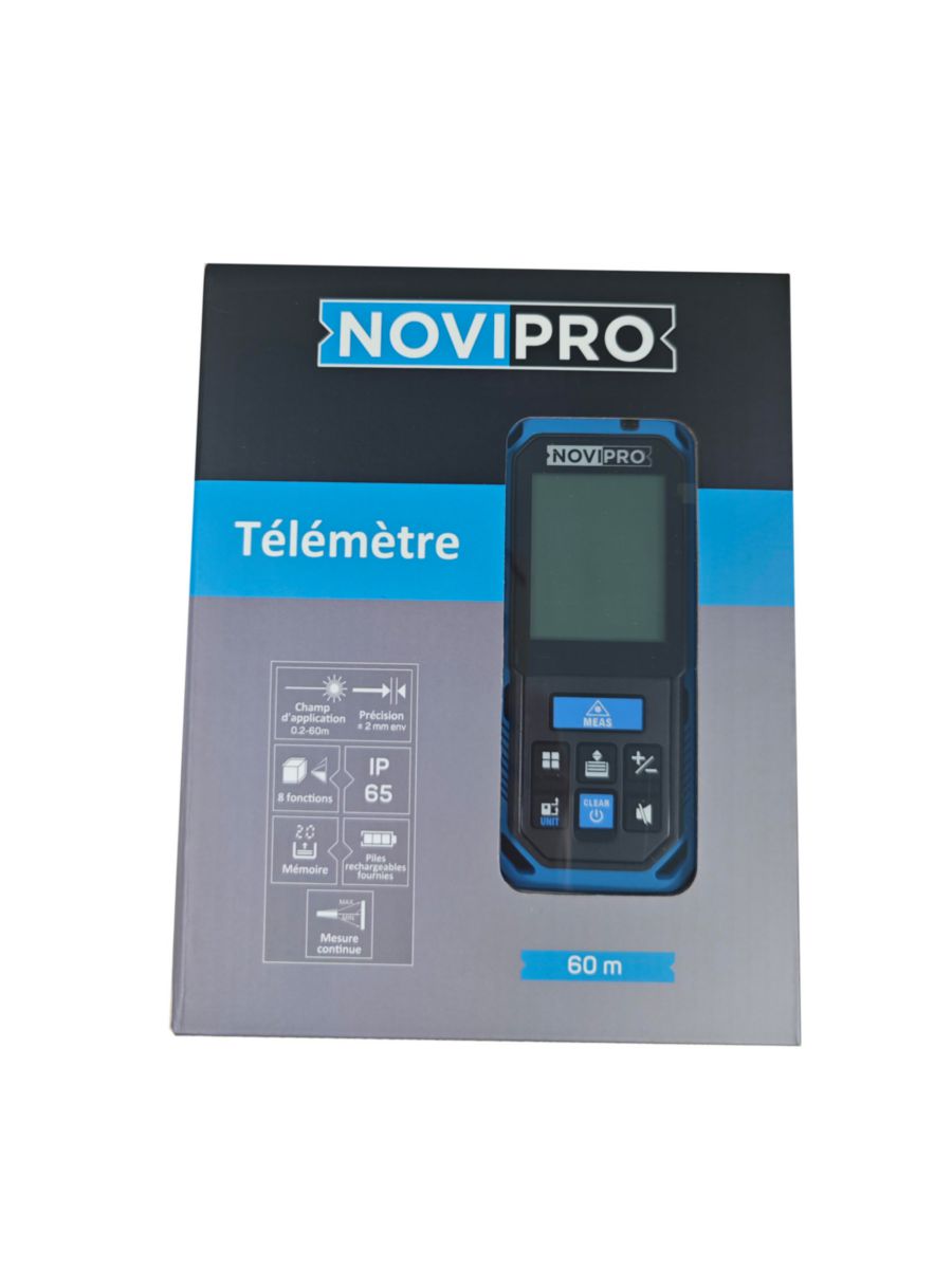 Télémètre laser portée 60M Novipro