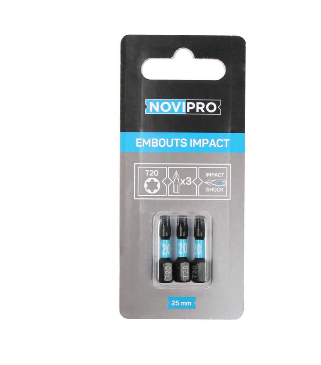 Embout impact T20 Novipro x3