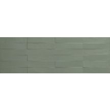 Faïence décor pour mur intérieur Liv'In - brick olive green rectifié - 30x90 cm