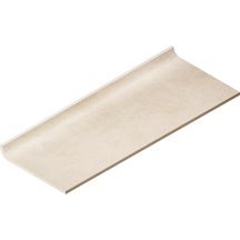 Plinthe à gorge grès cérame X-Plane - crème mat - 10,7x29,7 cm