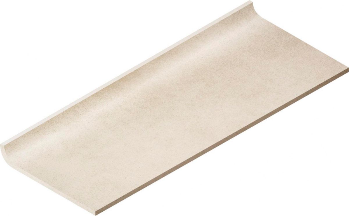 Plinthe à gorge grès cérame X-Plane - crème mat - 10,7x29,7 cm