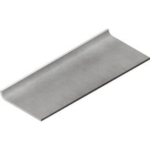 Plinthe à gorge grès cérame X-Plane - gris mat - 10,7x29,7 cm