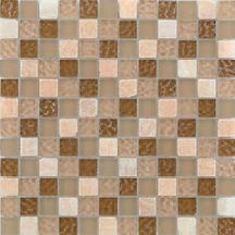 Mosaïque multi-matières Tuscany - natural - trame 29,8x29,8 cm - tesselles 2,3x2,3 cm