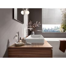 Mitigeur de lavabo VIVENIS 250 bec haut avec tirette et vidage Blanc mat Réf. 75040700