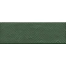 Faïence structurée Soho - décor mix vert brillant - 10x30 cm