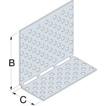 Grille anti-antirongeur en acier galvanisé - diamètre perçages de ventilation de 3mm réf.GAR22/45/25