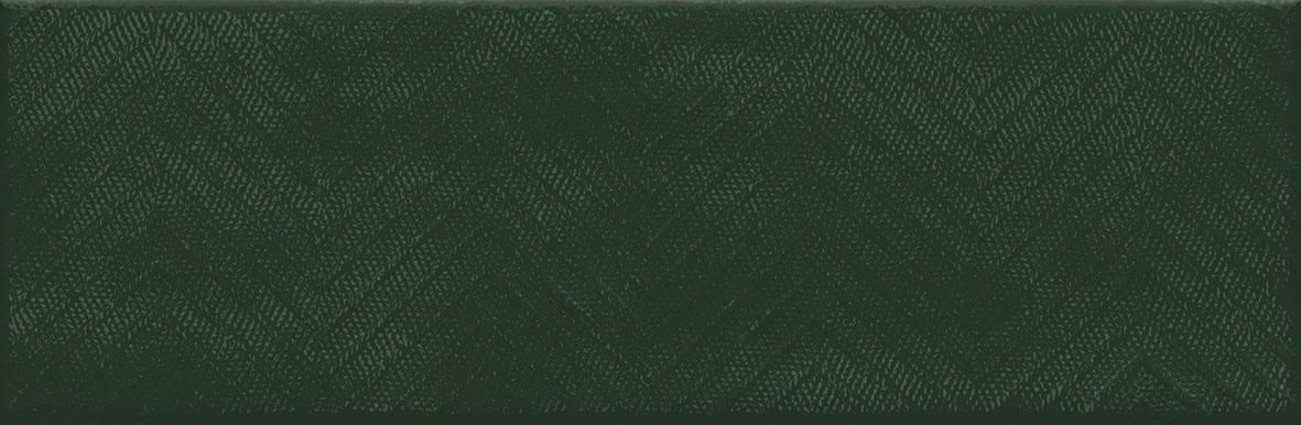 Faïence structurée Soho - décor mix vert anglais brillant - 10x30 cm