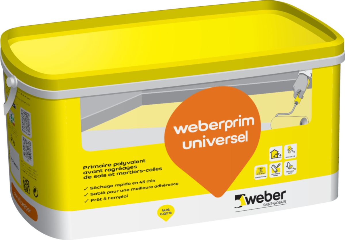 Primaire polyvalent weberprim universel - bidon de 5 kg