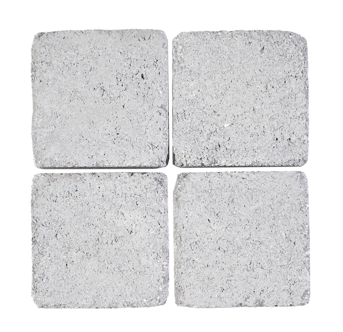 Pavé sol extérieur béton vieilli Médiéval Duo Gris anthracite 16x16 cm ep 6cm