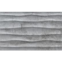 Faïence murale Infinity - décor gris mat - 25x40 cm - ép. 7 mm