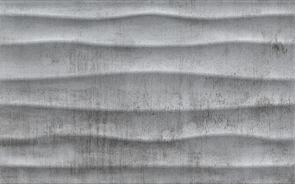 Faïence murale Infinity - décor gris mat - 25x40 cm - ép. 7 mm