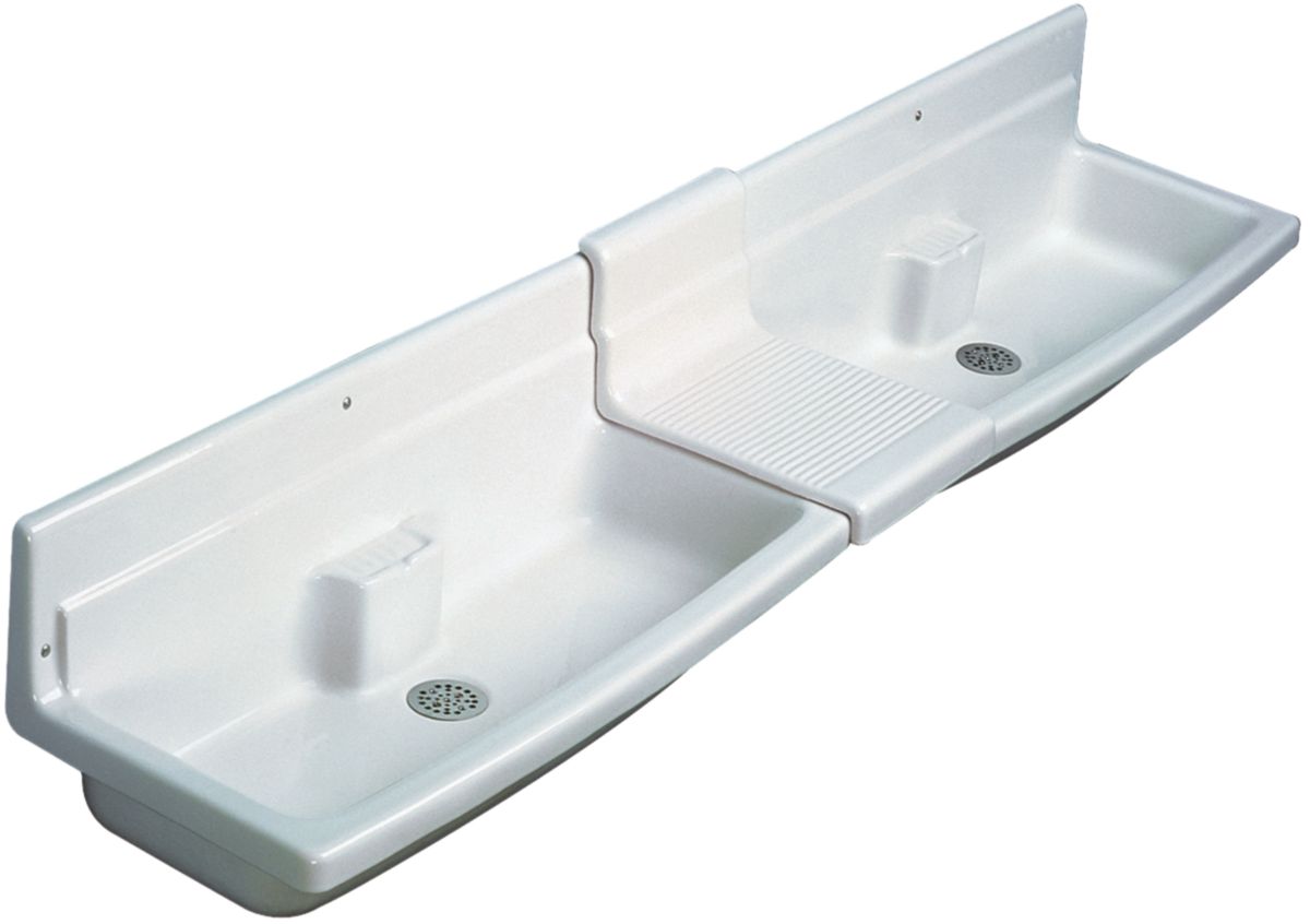 Lavabo collectif THOIRY Lg : 90 cm Céramique Blanc réf. P312001