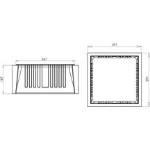 Kit 2 piliers complet platinum light sans insert 39 x 39 x 188 cm