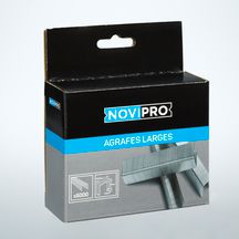 Agrafes (x5000) fil plat 8 mm Novipro